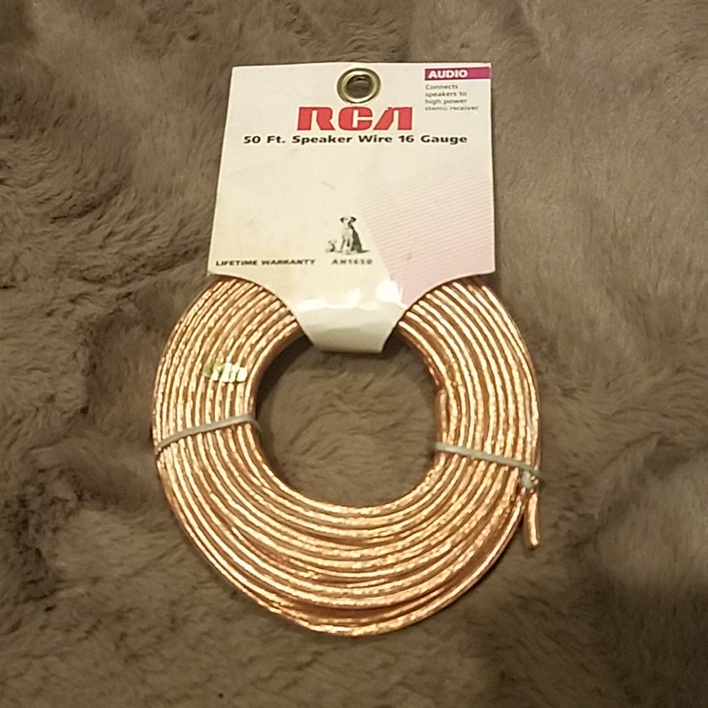 RCA 50ft speaker wire 16 gauge new in package